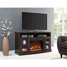 Fireplace Tv Stand In Espresso