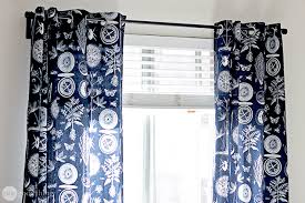make your own grommet curtains in an