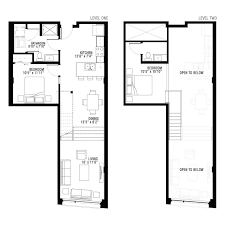 2 Bedroom Loft Apartment Floor Plans