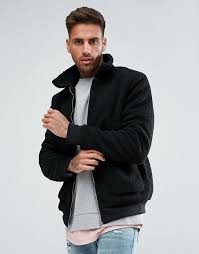 Taylor stitch's the bomber jacket is an iconic example that pays homage to the original's j.crew's wallace & barnes flight bomber doesn't reinvent the traditional flight jacket, and that's. Boohooman Borg Bomber Jacket In Black Asos