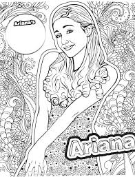 Download hannah montana coloring pages. Coloring Pages Ariana Grande Download And Print For Free