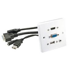 Lindy Wall Plate Vga Hdmi Usb 3