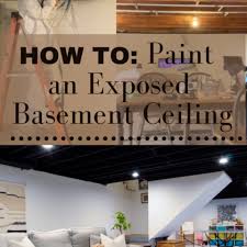 Paint An Exposed Basement Ceiling Black