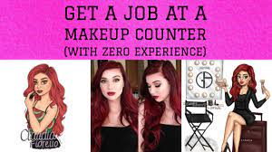 a makeup counter with zero experience