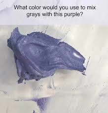 how do you mix gray with purple