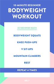 short workouts you can do at home self