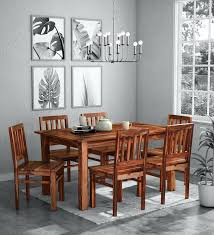 Patron Solid Wood 6 Seater Dining Set