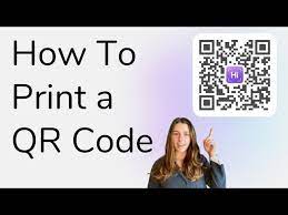 how to print a qr code you