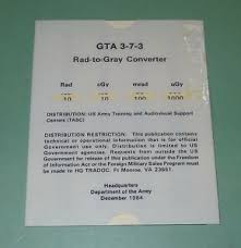 Details About Vintage 1984 Us Military Rad To Gray Converter Slide Chart Card Gta 3 7 3