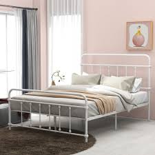 Full Size Metal Platform Bed With