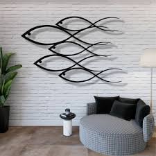 Fish Family Metal Wall Decor For Home