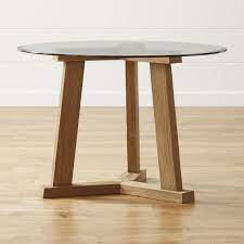 round wooden table with glass top best