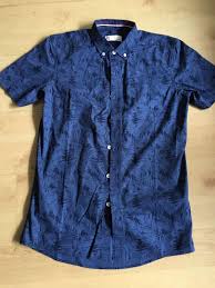 Bnwt Padini Hawaiian Navy Blue Shirt Mens Fashion Clothes