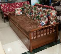 3 seater wooden sofa bed