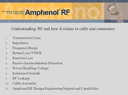Amphenol Rf Connector Training Course Ppt Download