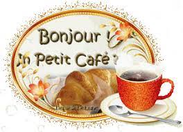 Gif animé Bonjour - un petit café -2 - les gifs animés de dentelledelune