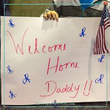 free military welcome home banners and