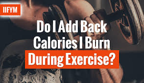 back calories i burn during exercise