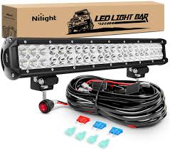 nilight led light bar 20 126w spot