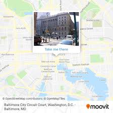 to baltimore city circuit court by bus