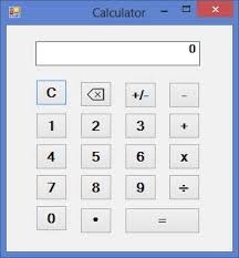 designing a calculator in visual basic