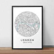 Street Map Art London Map Poster