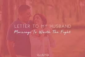 Letter To My Husband Archives Unveiled Wife