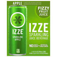izze sparkling apple juice beverage