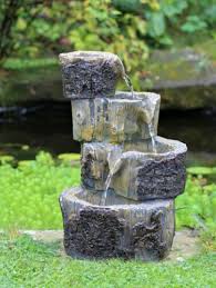 garden water feature fountain led