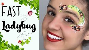 ladybug face paint tutorial you