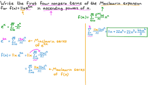 finding the maclaurin series of a