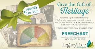 Legacy Tree Genealogists Holiday 2018 Offer Abundant