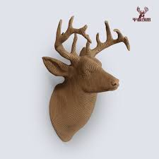 Deer Trophy Diy Cardboard Sculpture Diy