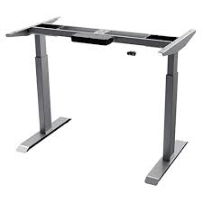 Limited time sale easy return. Buy Aimezo Dual Motor Electric Height Adjustable Standing Desk Sit Stand Desk Home Office Stand Up Desk Diy Computer Workstation Gray Online In Vietnam B088nvznzt