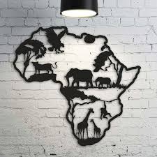 Africa Metal Wall Decor African Vibes