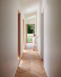 hallway light hardwood floors design