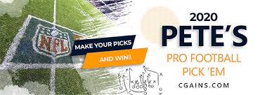 Sure, they don't get absolutely everything right (any. 2020 Pete S Pro Football Pick Em Challenge Blog Concorde General Agency