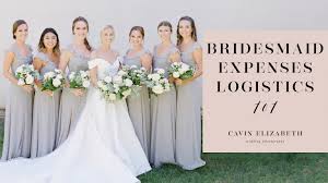 bridesmaid expenses who pays for what