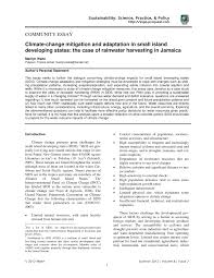 pdf climate change mitigation and adaptation in small island pdf climate change mitigation and adaptation in small island developing states the case of rainwater harvesting in