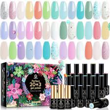 summer pastel gel nail polish kit