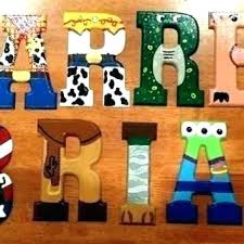 Painted Wooden Letters Soniabragh