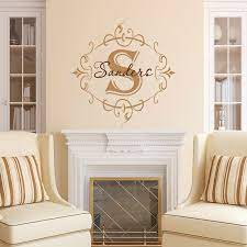 Family Monogram Wall Decal Personalized
