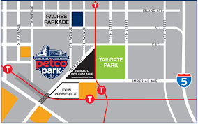 San Diego Padres Parking Map Map Nhautoservice