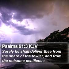 Psalms 91:3 KJV - Surely he shall deliver thee from the snare of