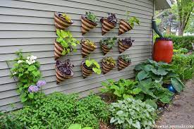 Living Wall Garden Out Of Cone Planters