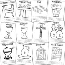 The coloring pages can bring a tremendous amount of benefits and advantages in colorful ways in your children's life, here's how you'll find about advantages of coloring pages for. Catholic Church Furniture And Altar Vessels Posters And Coloring Pages Ccd