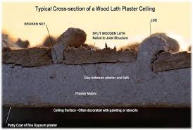 consolidation of plaster on wood lath