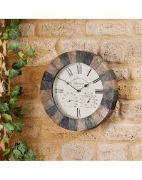 Ringstone Wall Clock Thermometer