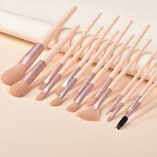 pink 14pcs makeup brush set