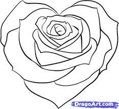 Supercoloring.com is a super fun for all ages: Images Of Drawings Of Hearts And Roses